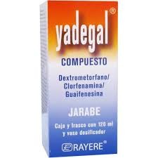 Dextrometorfano/ Guaifesina/ Clorfenamina0.20 G/2.00 G/0.03 G/ 100 Ml Caja Con Frasco Con C/120Ml Yadegal