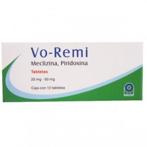Meclizina, piridoxina 25mg, 50mg vo-remi