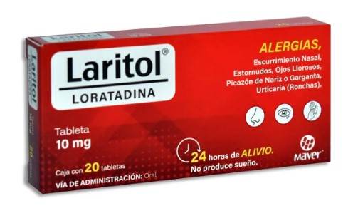 Loratadina 10mg c/20 tabs laritol
