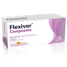 Meloxicam, metocarbomol 15mg/215mg c/20 tabs FLEXIVER