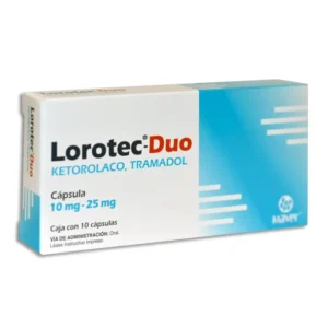 Ketorolaco 10mg  10 caps  LOROTEC-DUO