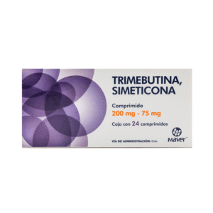 Trimebutina, simeticona 200mg-75mg c/24 comp maver