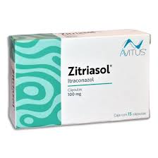 Itraconazol 100mg caja con 15 caps Zitriasol