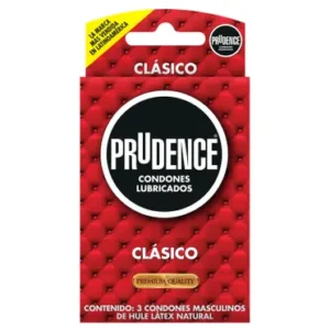 CONDONES LUBRICADOS PRUDENCE CLASICO CON 3
