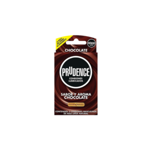 CONDONES LUBRICADOS PRUDENCE SABOR CHOCOLATE CON 3