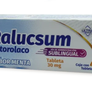 RALUCSUM KETOROLACO SUBLINGUAL SABOR MENTA 30 MG C/4
