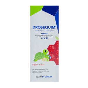 Dropropizina/bromhexina 100ml 150mg/80mg drosequim infantil fresa