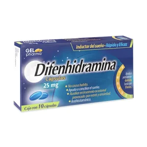 Difenhidramina 25MG C/10 CAPS