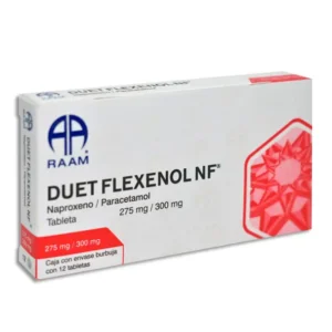 DUET FLEXENOL NF (NAPROXENO/PARACETAMOL) 275/300 MG