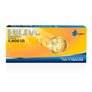 Colecalciferol 5,600 UI 4 caps MILDA