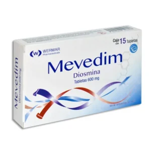 Diosmina 600mg caja con 15 tab, MEVEDIM / WERMAR