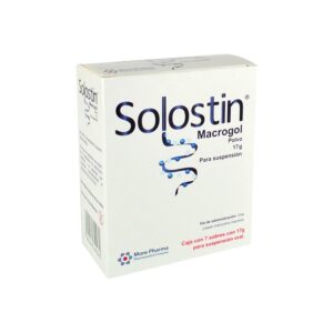 Macrogol polvo 17 g para suspensión, caja con 7 sobres, Solostin. SANFER