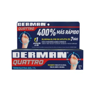 DERMAN QUATTRO, Terbinafina gel 1% 15g