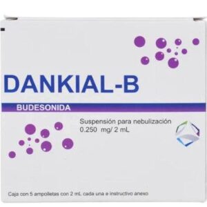 Budesonida .0250mg/2ml 5 ampolletas