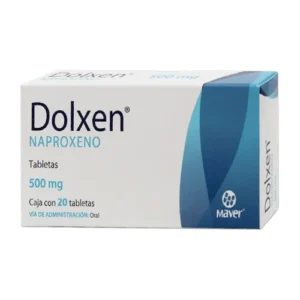 Naproxeno 500 mg, caja con 20 tabletas, Dolxen