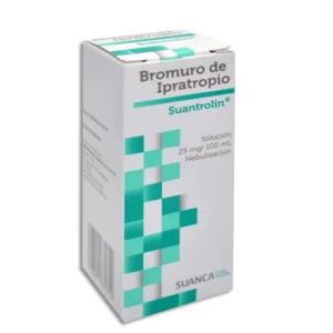 Bromuro de ipatropio 25mg/100ml frasco c/20ml