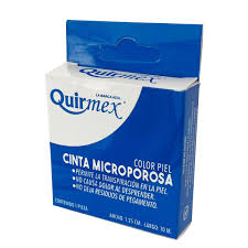 Quirmex cinta microporosa 1.25*10 color piel