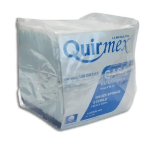 Gasa Esterilizada 10+10 C/100Pzs Por Paquete Quirmex