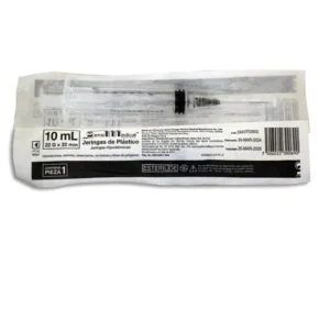 Jeringa 10ml aguja negra (22g)
