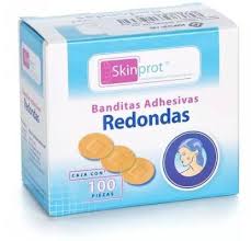 BANDITAS ADHESIVAS REDONDAS  CON 100 PZS
