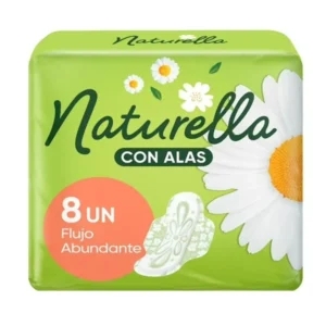 Toallas naturella con alas c/8 toallas manzanilla