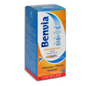 Dimenhidrinato jarabe 250mg infantil BENVIA
