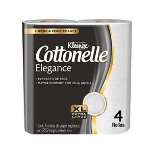 Papel de baño Cottonelle Kleenex 4 rollos XL