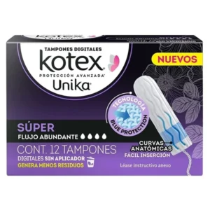 Tampones Kotex Unika Super C/12 Tamp