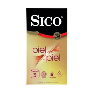 SICO piel con piel condones sin latex c/3 condones