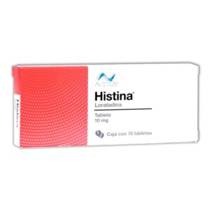 Loratadina 10mg c/10 tabletas HISTINA
