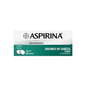 Aspirina (Acido Acetilsalicilico) - Por pieza - tira de 10 piezas cada una