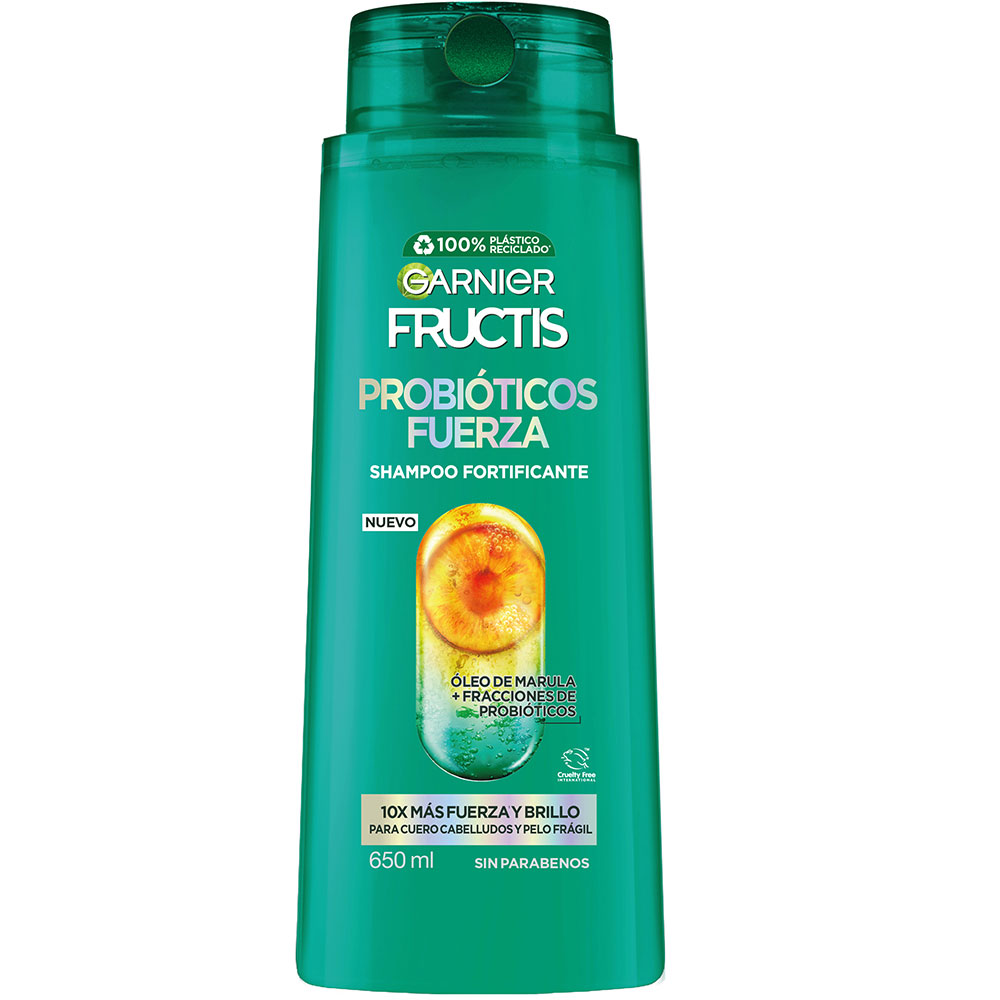 Garnier fructis probióticos fuerza shampoo 650ml