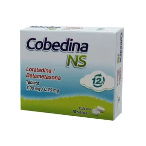 Loratadina 5mg Betametasona .25mg  10 tab  COBEDINA NS