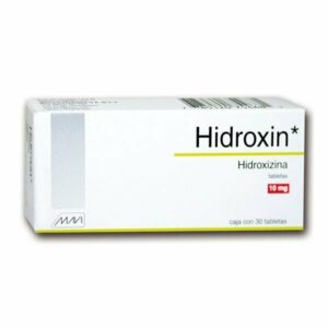 HIDROXIN (HIDROXIZINA) 10 MG CON 30 TABLETAS