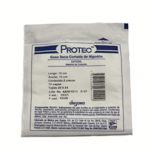 GASA SECA CORTADA DE ALGODON PROTEC